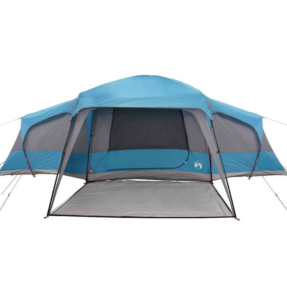 vidaXL Actividades Al Aire Libre-Tienda familiar con porche 9 personas impermeable