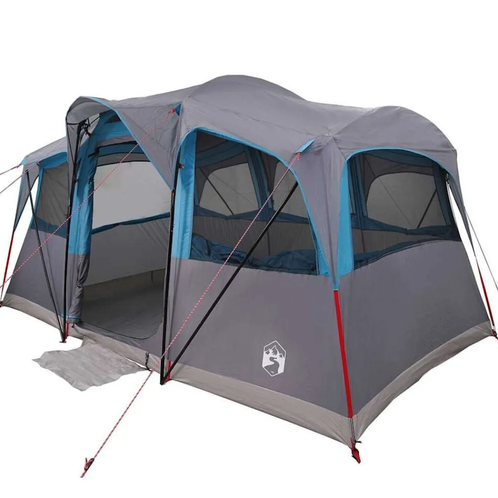 vidaXL Tienda Familiar con techo y gris 435 x 255 x 216 cm Azul Sale