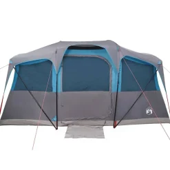 vidaXL Tienda Familiar con techo y gris 435 x 255 x 216 cm Azul Sale