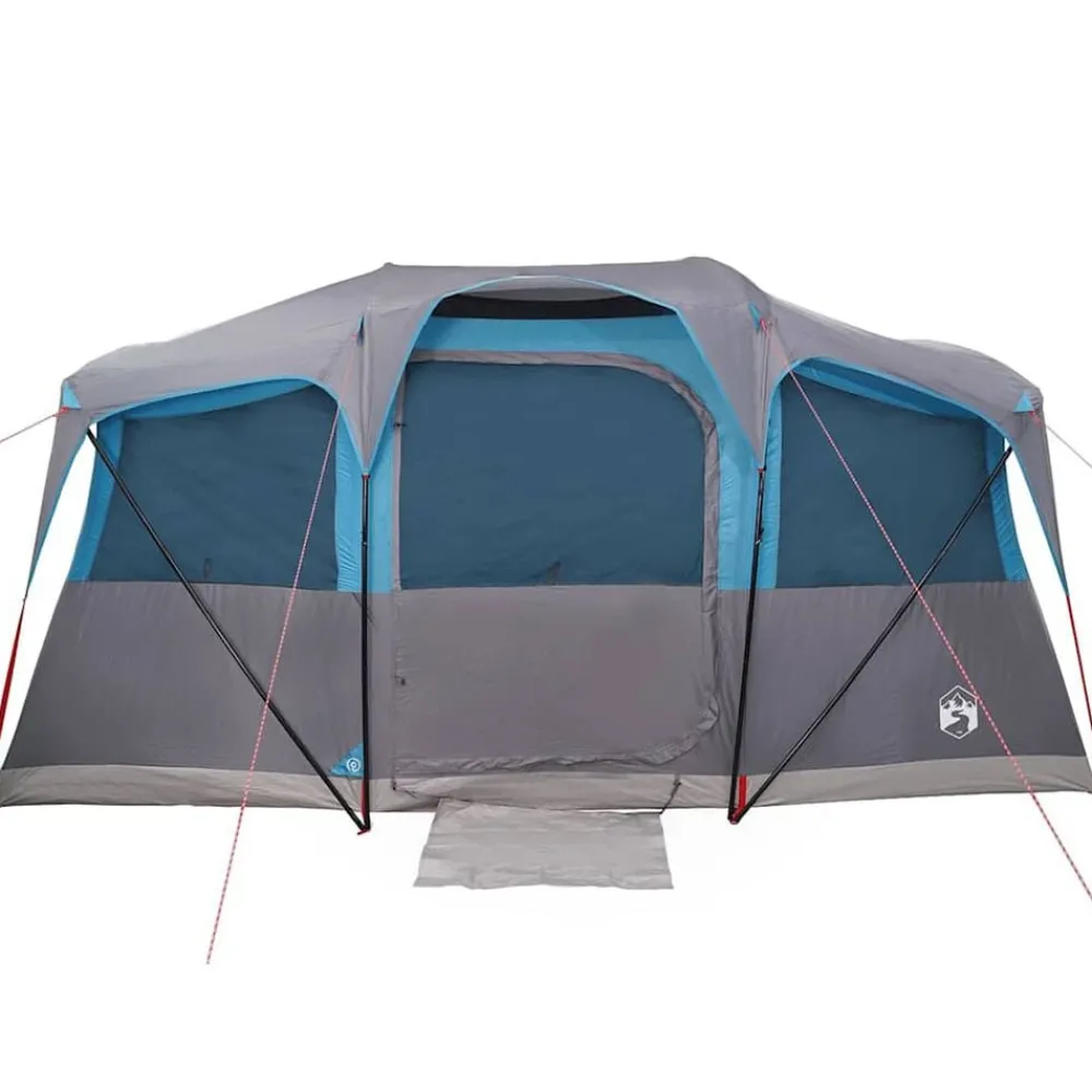 vidaXL Tienda Familiar con techo y gris 435 x 255 x 216 cm Azul Sale