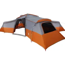 vidaXL Tienda Familiar 833 x 585 x 216 cm tafetán Gris y naranja Best