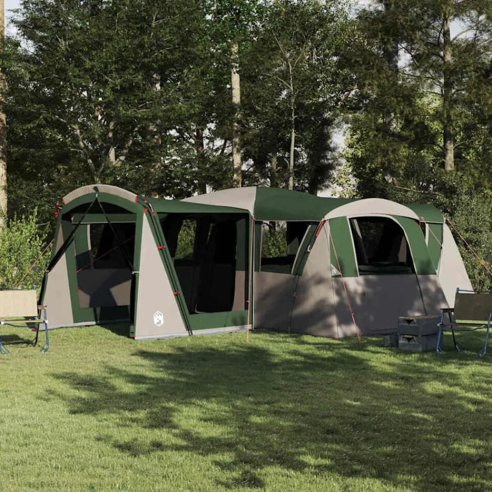 vidaXL Tienda Familiar para 20 Personas y 745 x 700 x 217 cm Verde Discount