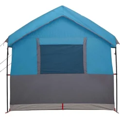 vidaXL Actividades Al Aire Libre-Tienda familiar para 4 personas y gris 324 x 255 x 230 cm