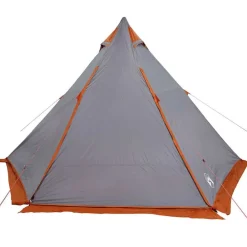 vidaXL Actividades Al Aire Libre-Tienda familiar tipi para 6 personas impermeable naranja