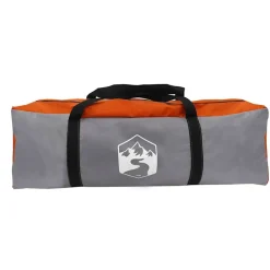 vidaXL Tienda familiar tipi para 8 personas impermeable gris naranja Gris y naranja New