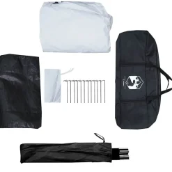 vidaXL Tienda familiar tipi 6 personas tela opaca impermeable blanca Blanco Outlet