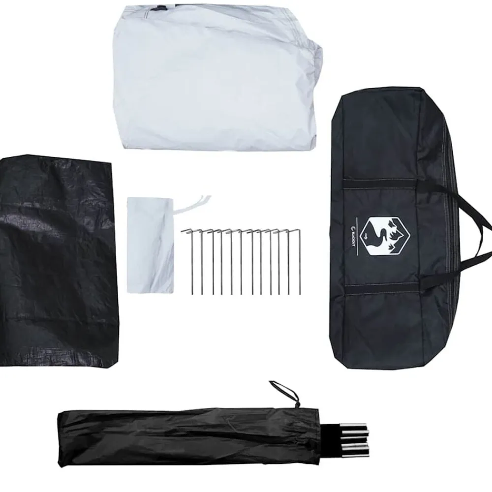 vidaXL Tienda familiar tipi 6 personas tela opaca impermeable blanca Blanco Outlet