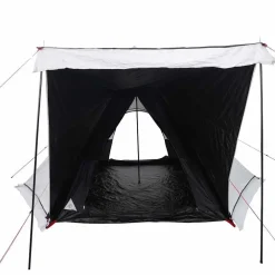 vidaXL Tienda familiar tipi 6 personas tela opaca impermeable blanca Blanco Outlet