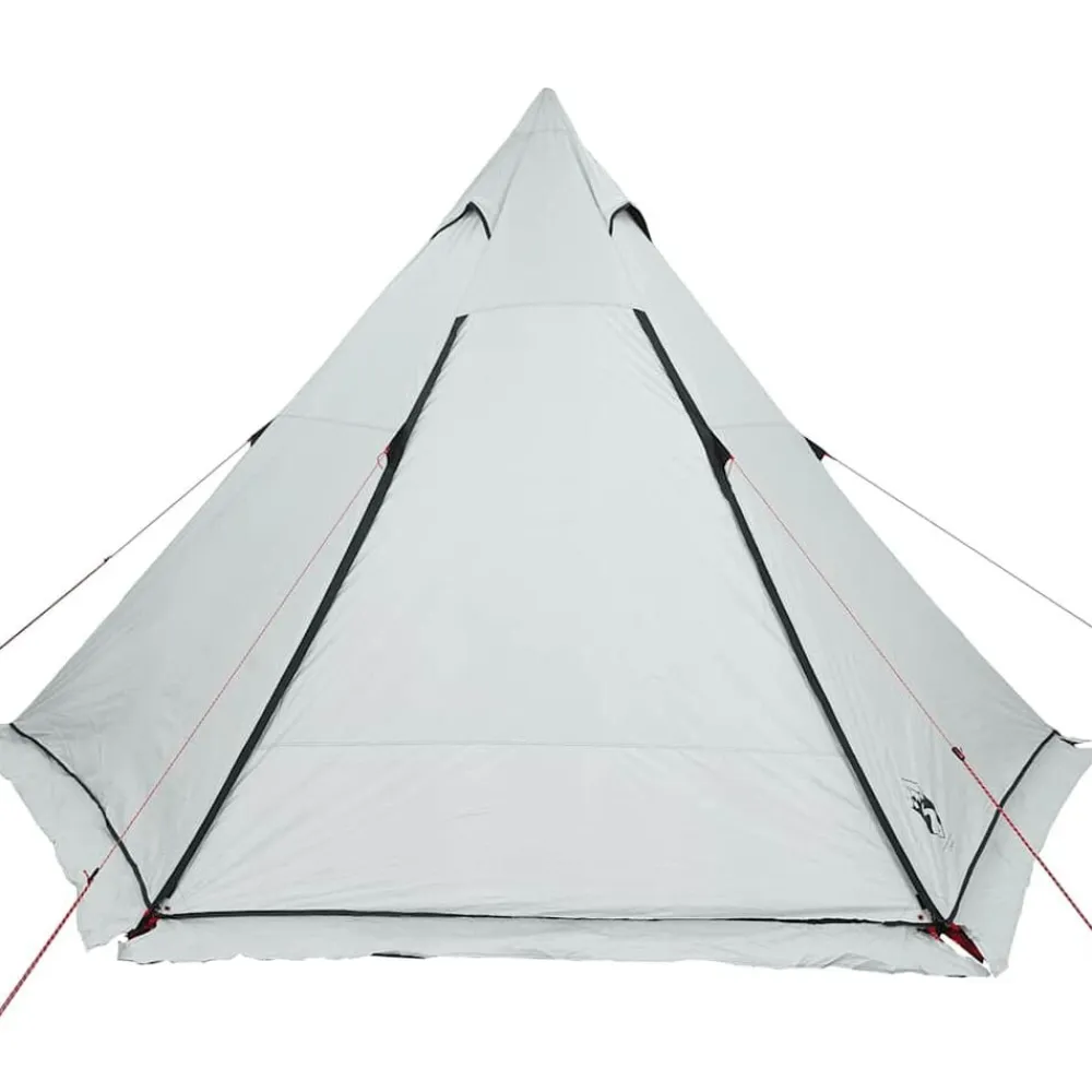 vidaXL Tienda familiar tipi 6 personas tela opaca impermeable blanca Blanco Outlet
