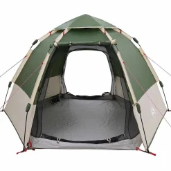 vidaXL Actividades Al Aire Libre-Tienda Instantánea con Cubierta de Lluvia para 4 Personas con Liberación Rápida