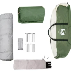 vidaXL Actividades Al Aire Libre-Tienda instantánea con mosquitera para 12 personas de liberación rápida