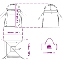 vidaXL Tienda Instantánea 2 Personas Liberación Rápida con techo Azul Discount