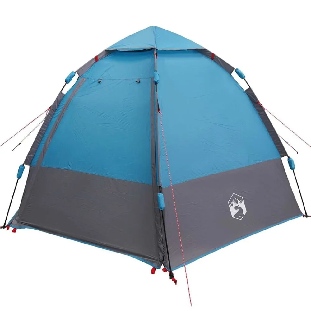 vidaXL Actividades Al Aire Libre-Tienda Instantánea con Cubierta de Lluvia para 4 Personas con Liberación Rápida