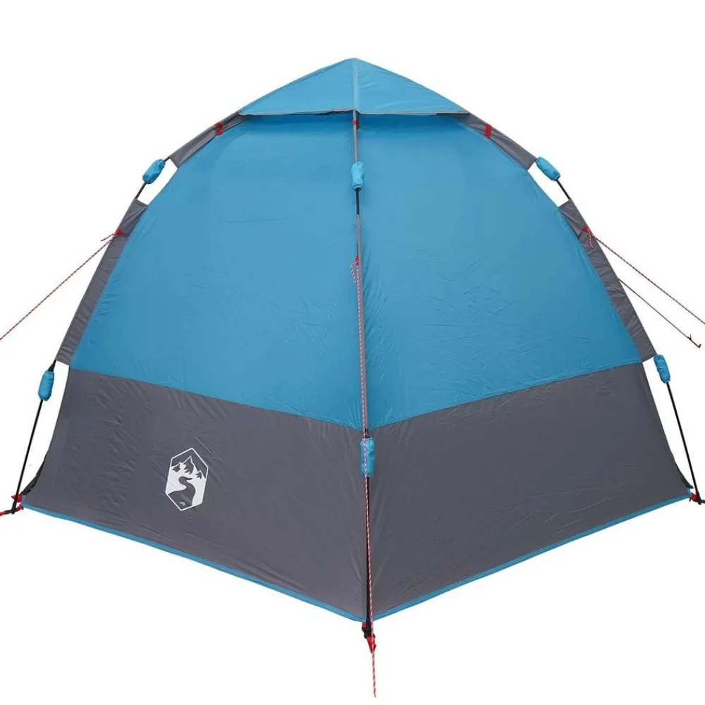 vidaXL Actividades Al Aire Libre-Tienda Instantánea con Cubierta de Lluvia para 4 Personas con Liberación Rápida