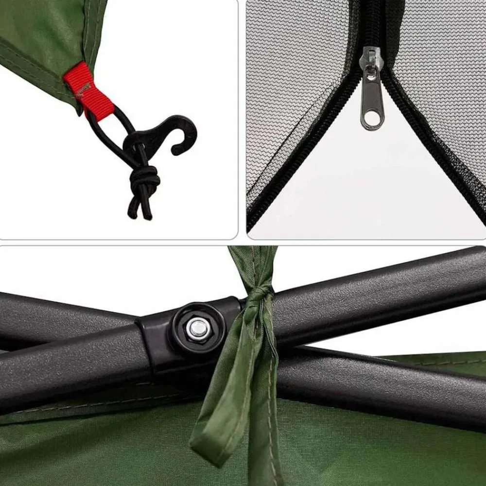 vidaXL Actividades Al Aire Libre-Tienda interior con techo 303 x 303 x 196 cm tafetán