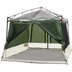 vidaXL Tienda interior con techo 291 x 291 x 240 cm tafetán Verde Discount