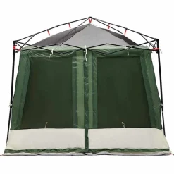 vidaXL Tienda interior con techo 291 x 291 x 240 cm tafetán Verde Discount