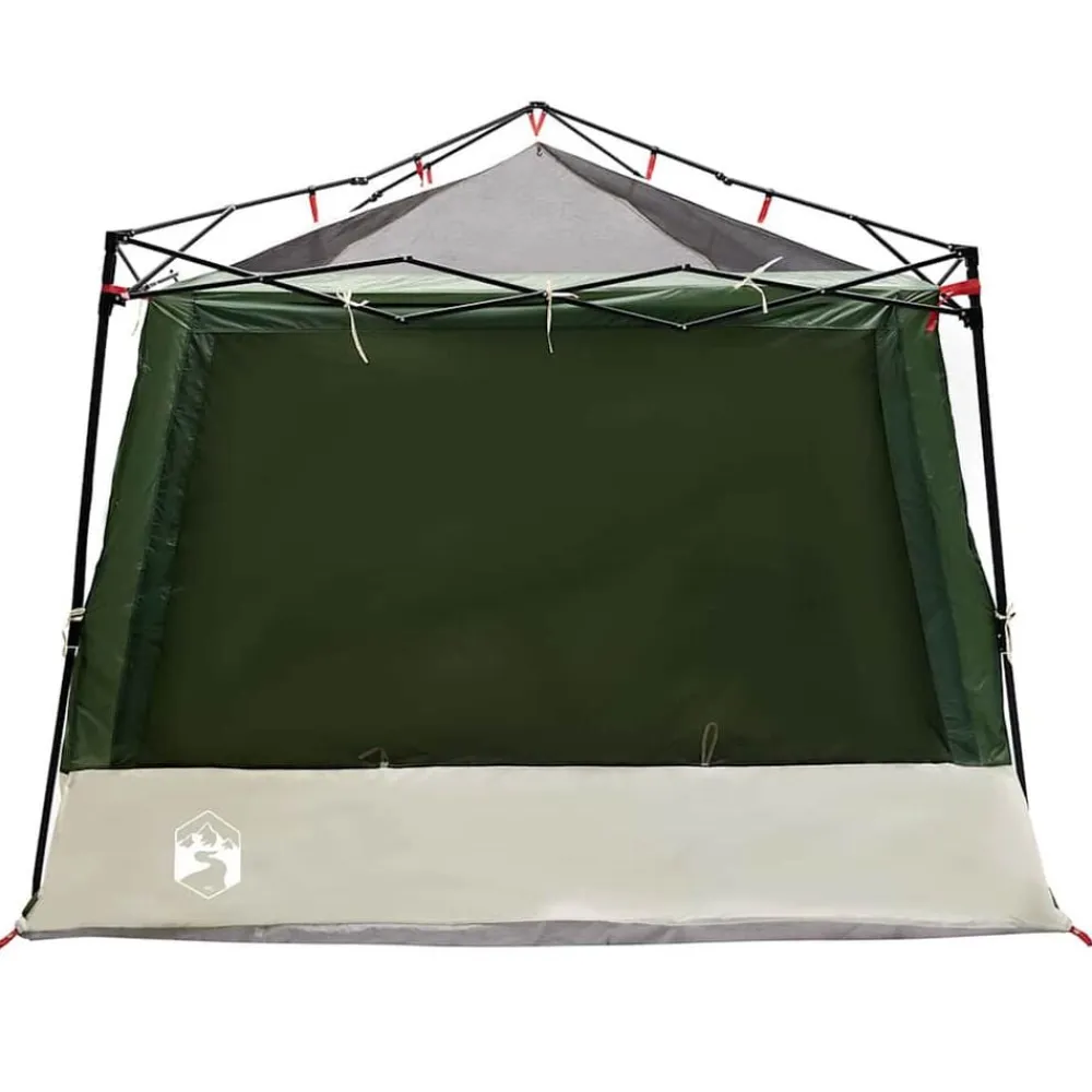 vidaXL Tienda interior con techo 291 x 291 x 240 cm tafetán Verde Discount