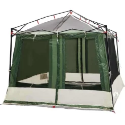 vidaXL Tienda interior con techo 291 x 291 x 240 cm tafetán Verde Discount