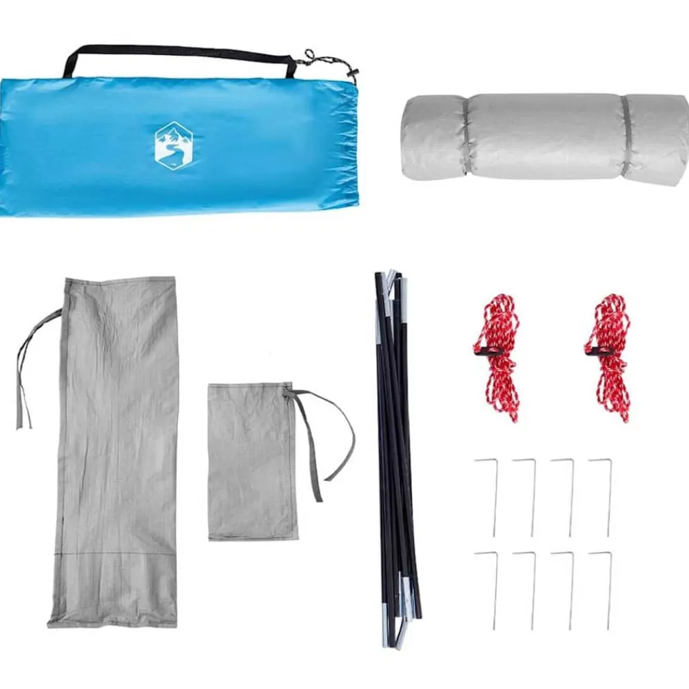vidaXL Tienda interior con techo 280 x 220 x 176 cm tafetán Azul New