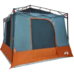 vidaXL Tienda interior 290 x 288 x 234 cm tafetán Gris y naranja Clearance