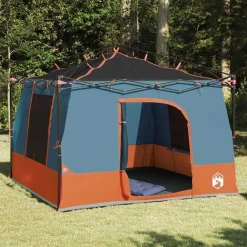 vidaXL Tienda interior 290 x 288 x 234 cm tafetán Gris y naranja Clearance