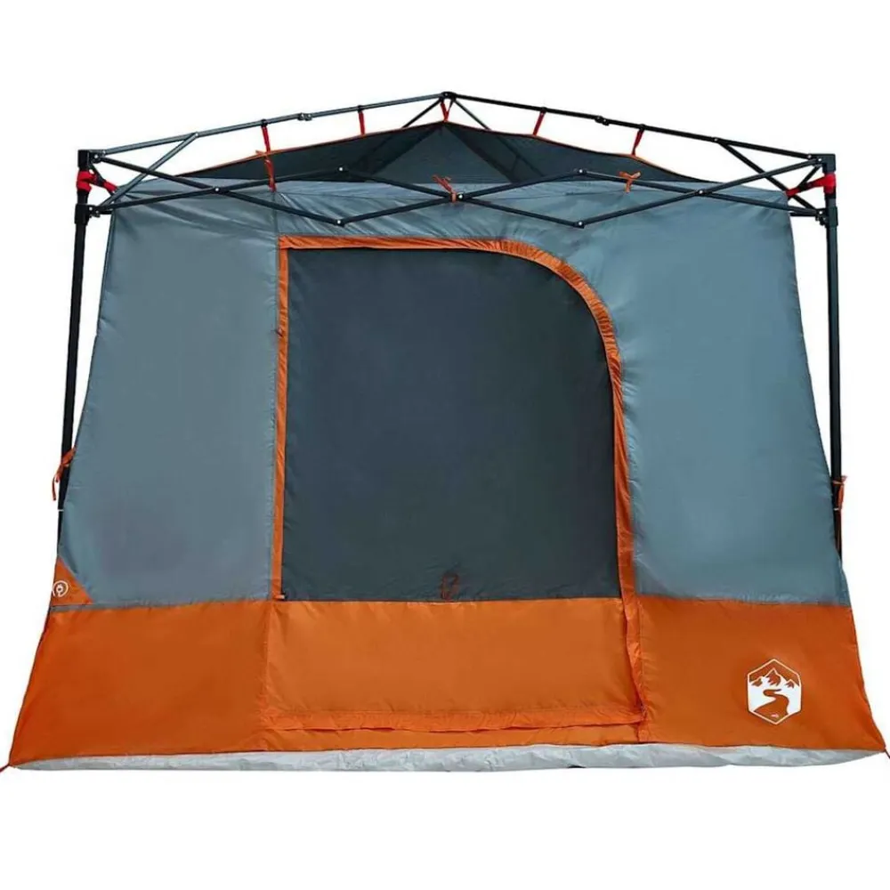 vidaXL Tienda interior 290 x 288 x 234 cm tafetán Gris y naranja Clearance