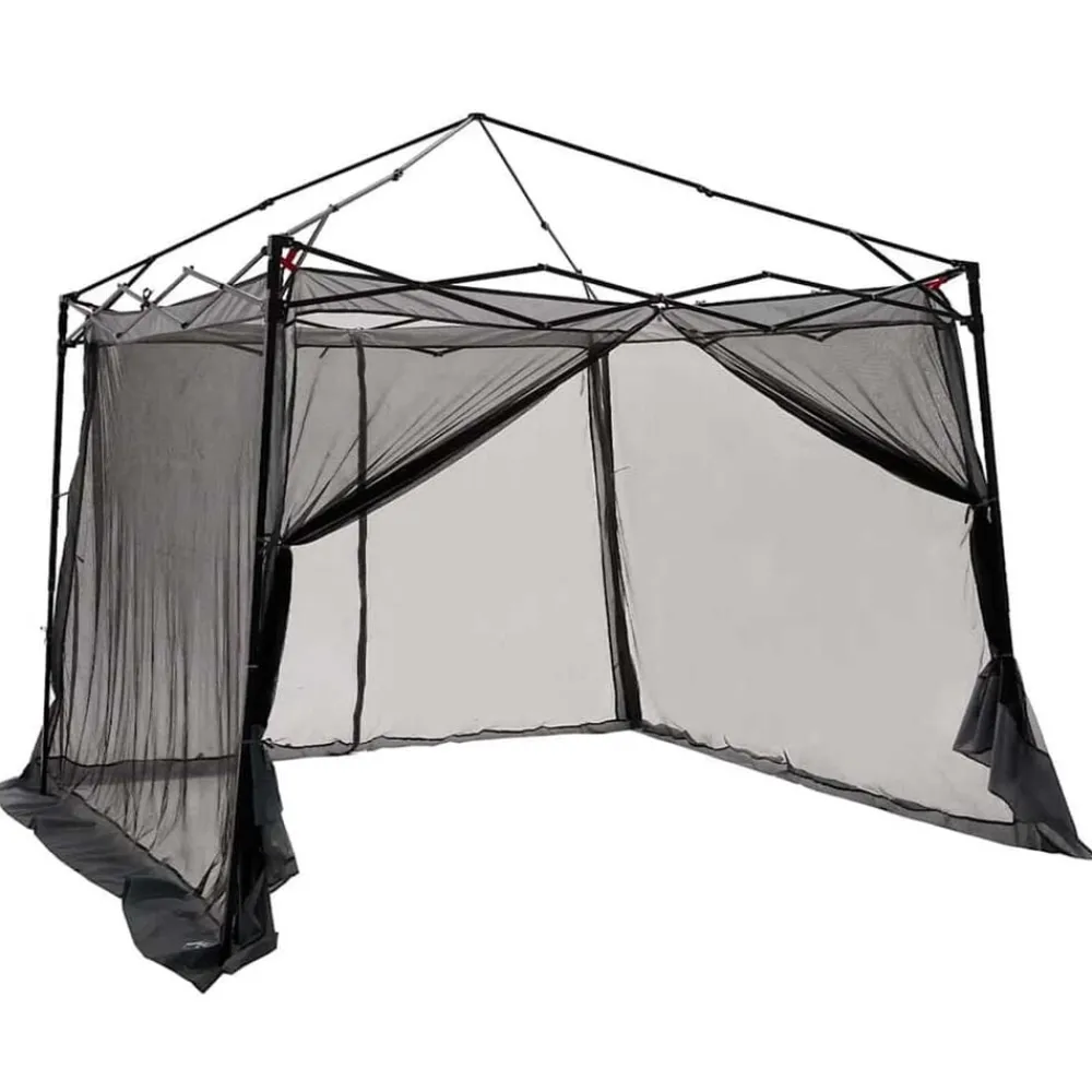 vidaXL Tienda interior 303 x 303 x 196 cm tafetán Gris y naranja Clearance