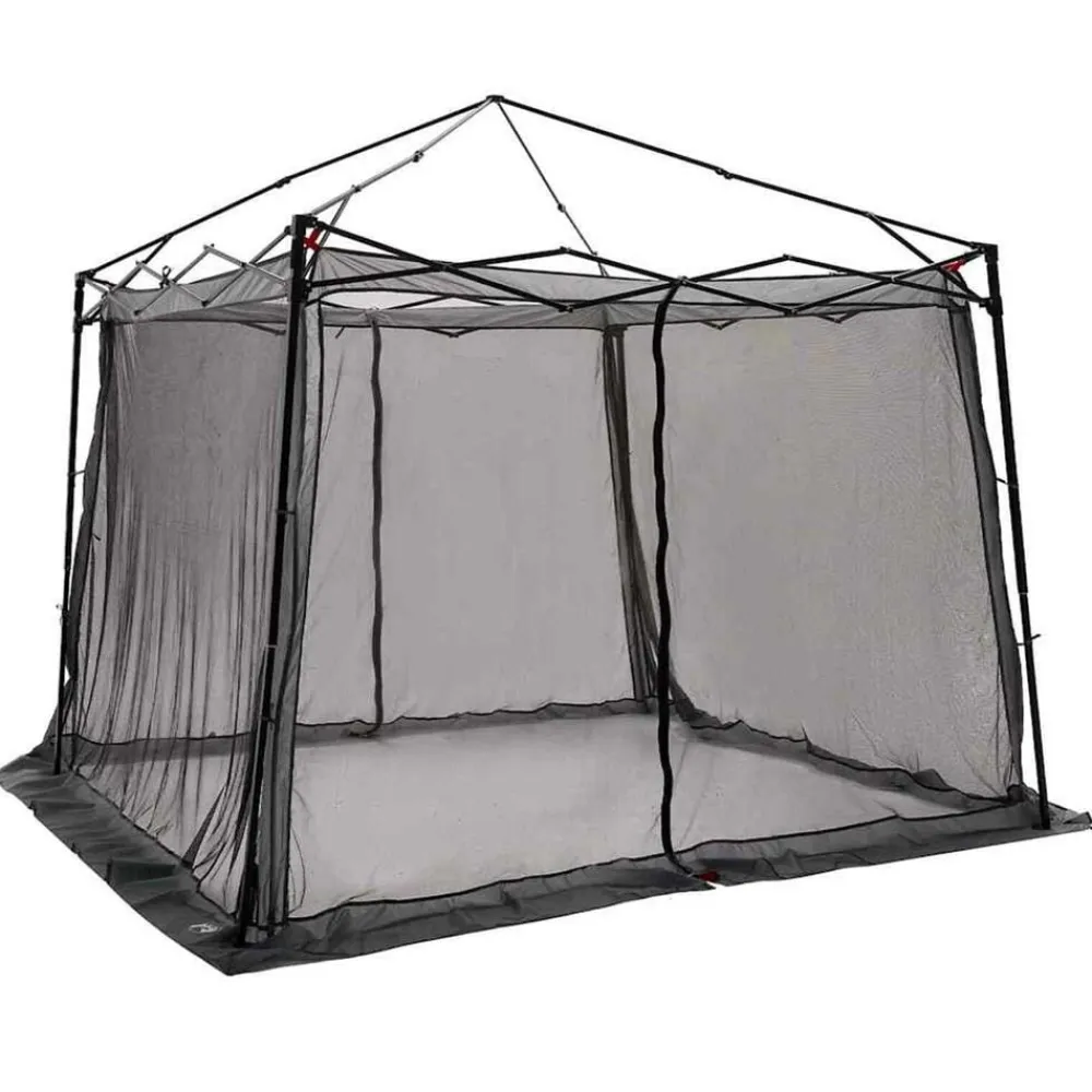 vidaXL Tienda interior 303 x 303 x 196 cm tafetán Gris y naranja Clearance