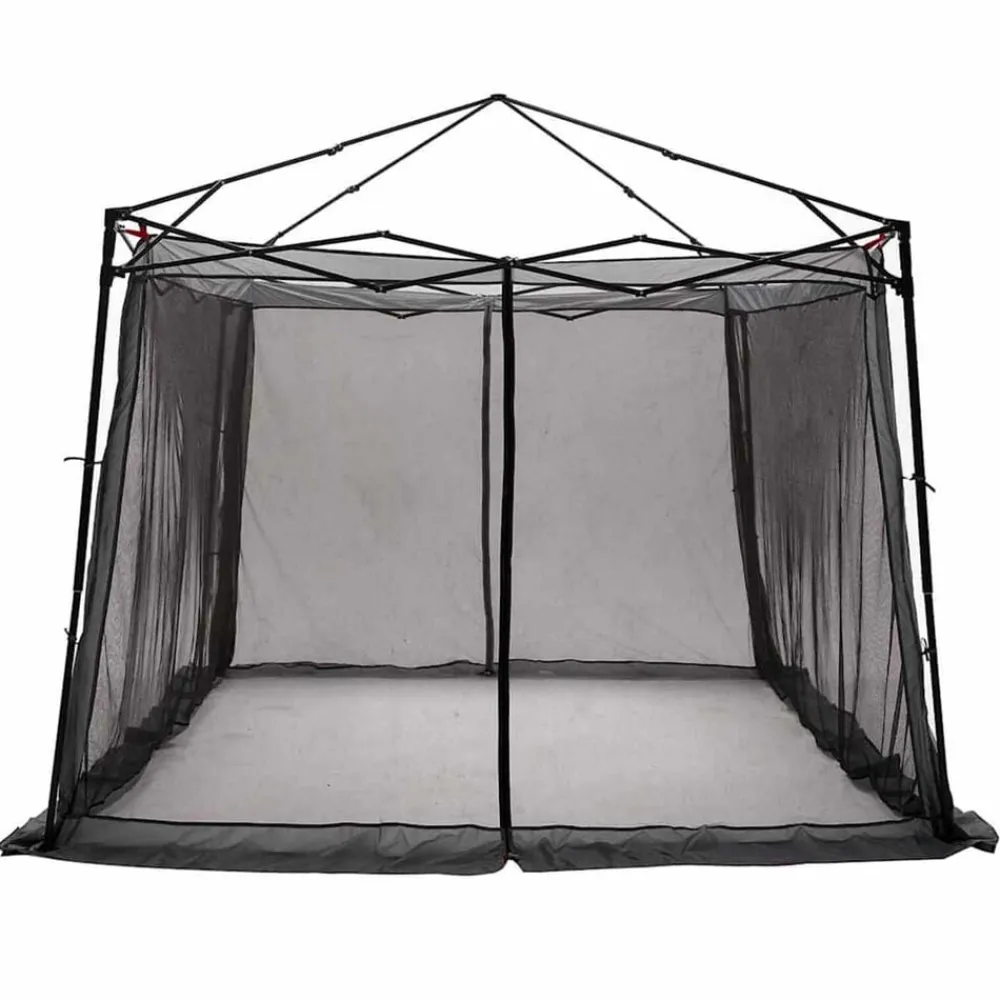 vidaXL Tienda interior 303 x 303 x 196 cm tafetán Gris y naranja Clearance
