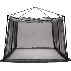 vidaXL Tienda interior 303 x 303 x 196 cm tafetán Gris y naranja Clearance