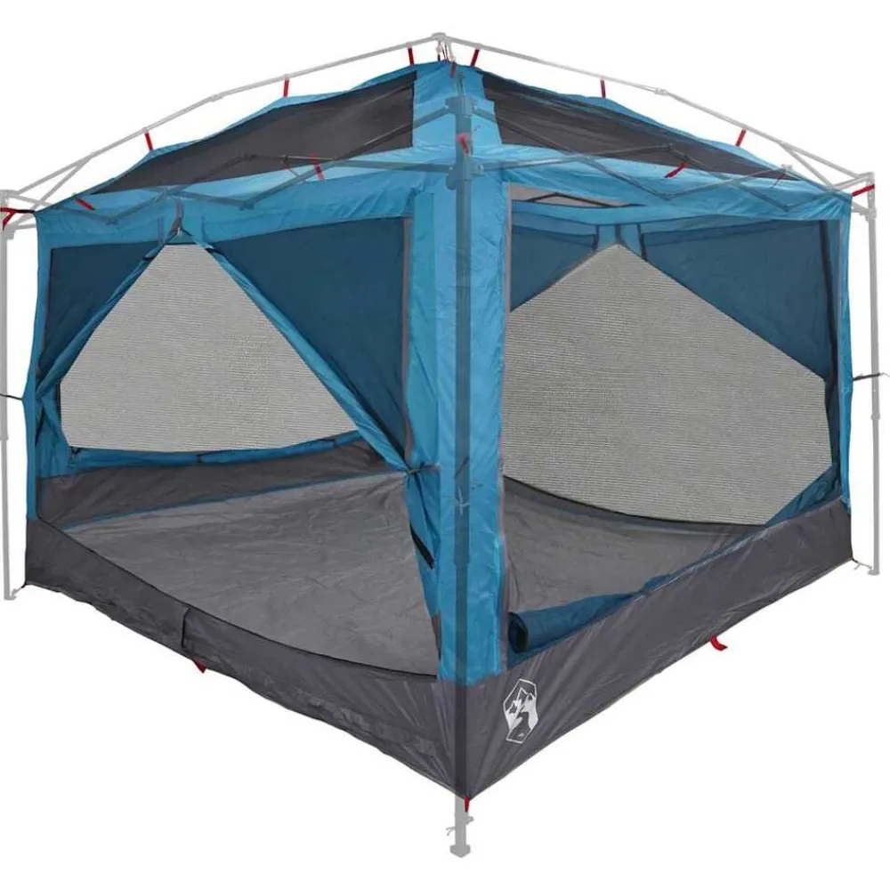 vidaXL Tienda interior para 7 personas y gris 300 x 300 x 250 cm Azul Discount
