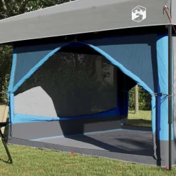 vidaXL Tienda interior para 7 personas y gris 300 x 300 x 250 cm Azul Discount