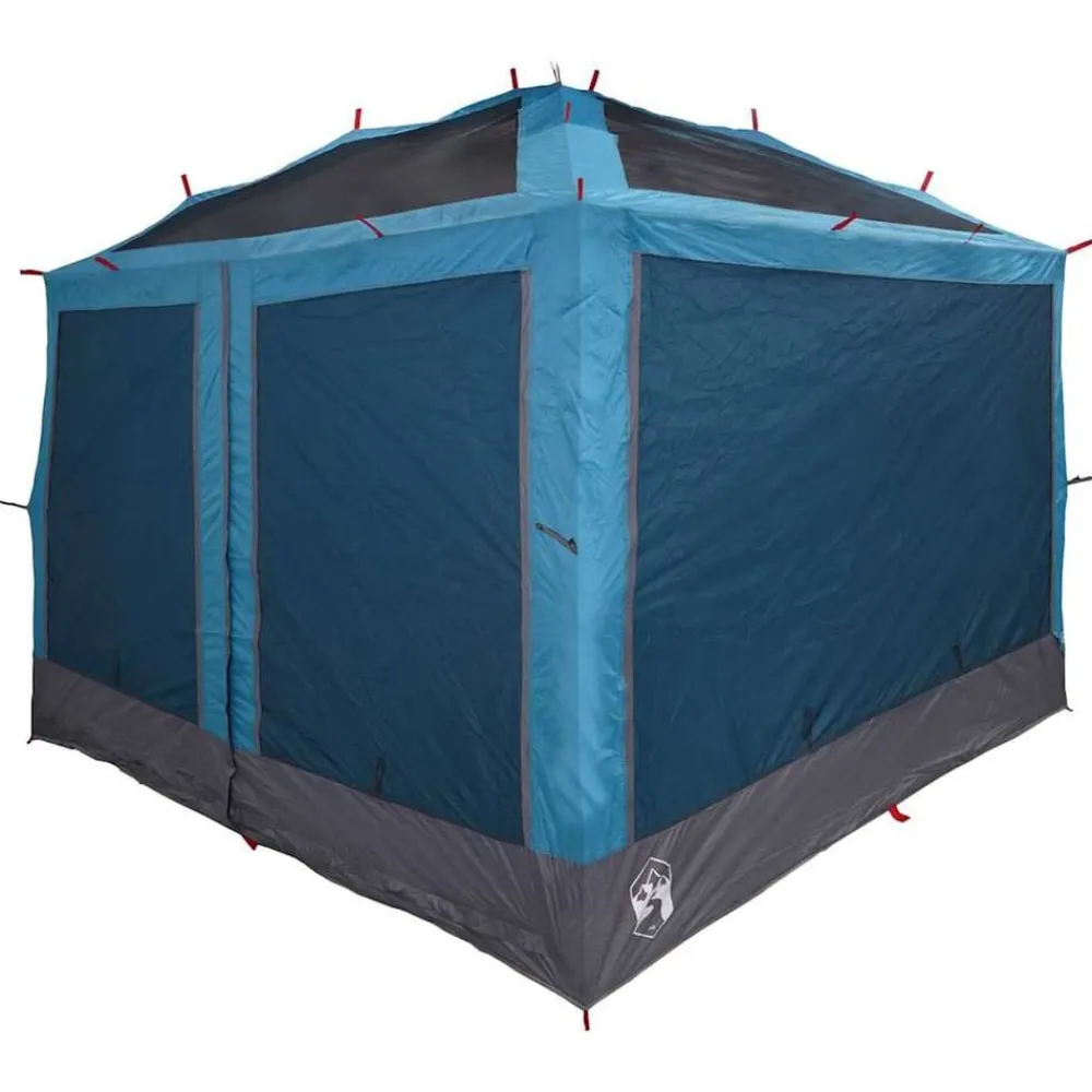vidaXL Tienda interior para 7 personas y gris 300 x 300 x 250 cm Azul Discount