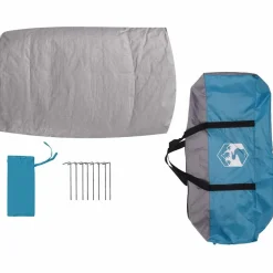 vidaXL Tienda interior para 7 personas y gris 300 x 300 x 250 cm Azul Discount
