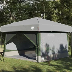vidaXL Actividades Al Aire Libre-Tienda interior para 7 personas y Gris 300 x 300 x 250 cm