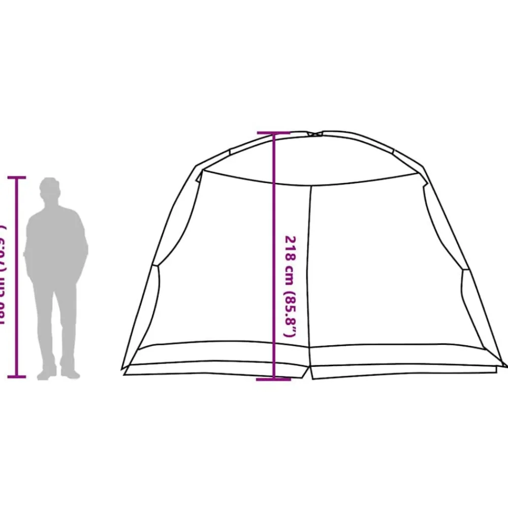 vidaXL Actividades Al Aire Libre-Tienda mosquitera con techo 320 x 320 x 218 cm