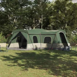 vidaXL Tienda para 16 personas con techo 680 x 510 x 210 cm Verde Hot