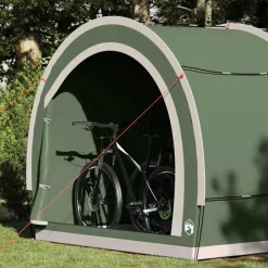 vidaXL Actividades Al Aire Libre-Tienda para guardar bicicletas 256 x 222 x 182 cm