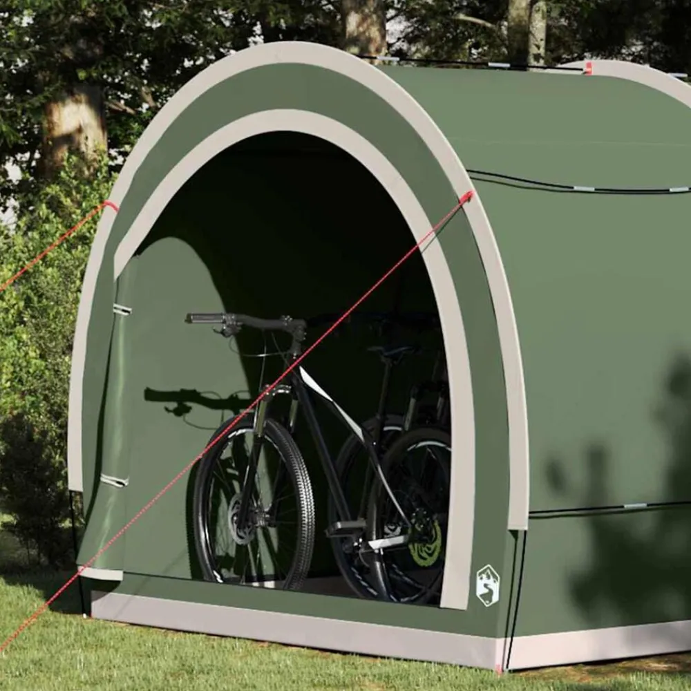 vidaXL Actividades Al Aire Libre-Tienda para guardar bicicletas 256 x 222 x 182 cm