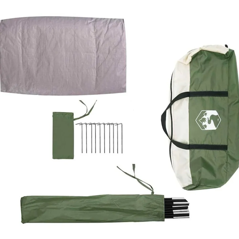 vidaXL Actividades Al Aire Libre-Tienda para guardar bicicletas 256 x 222 x 182 cm