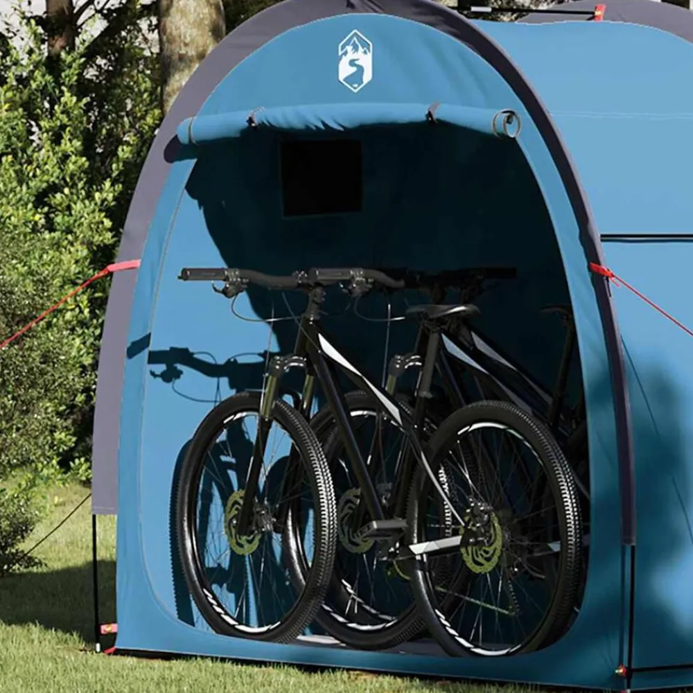 vidaXL Actividades Al Aire Libre-Tienda para guardar bicicletas con techo 210 x 90 x 174 cm