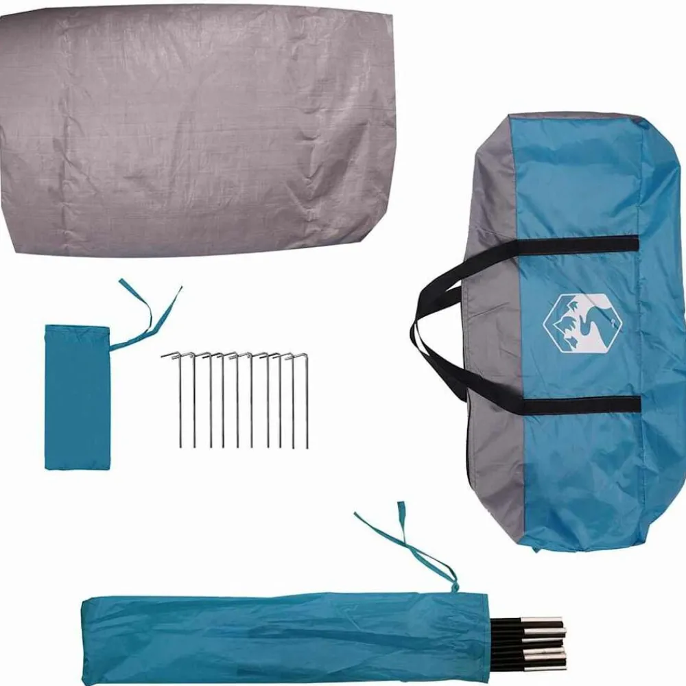 vidaXL Actividades Al Aire Libre-Tienda para guardar bicicletas 256 x 222 x 182 cm