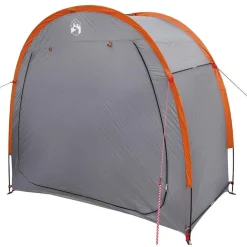 vidaXL Tienda para guardar bicicletas 210 x 90 x 174 cm Gris y naranja Sale
