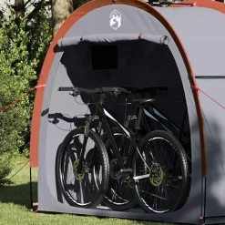 vidaXL Tienda para guardar bicicletas 210 x 90 x 174 cm Gris y naranja Sale