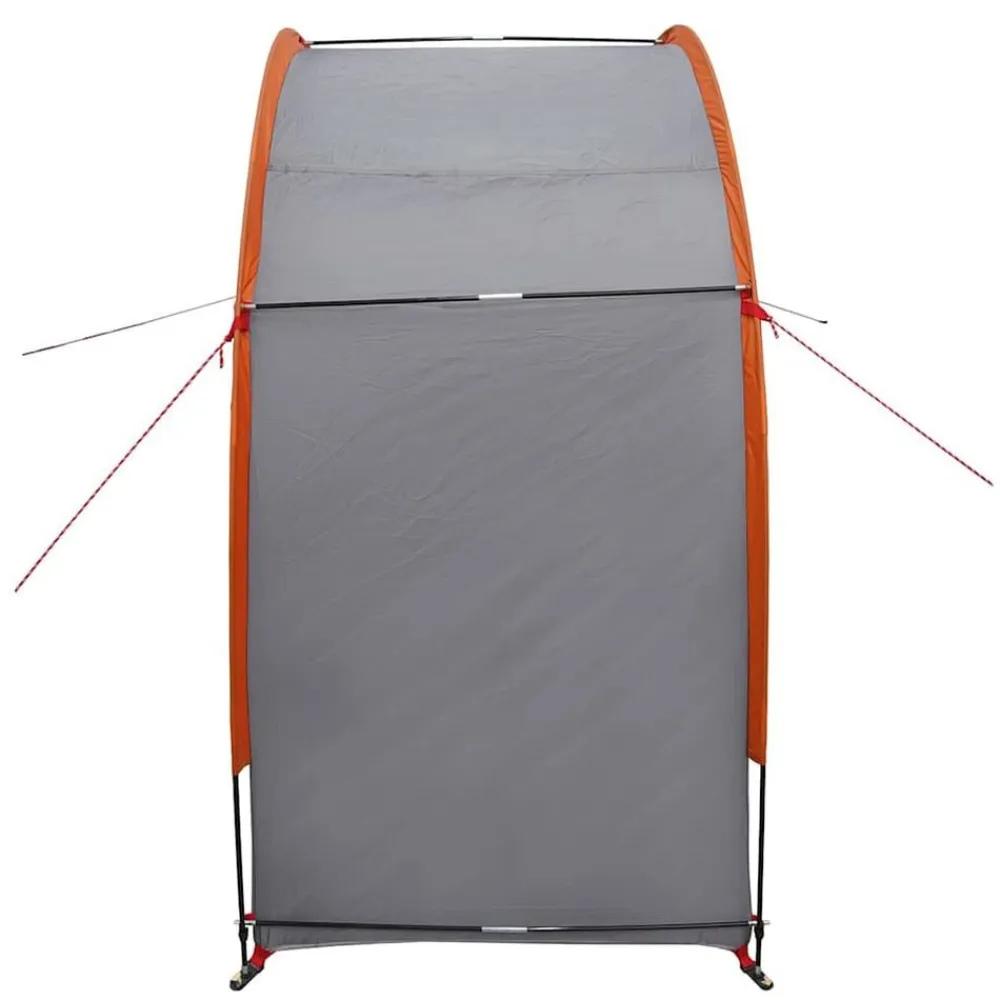 vidaXL Tienda para guardar bicicletas 210 x 90 x 174 cm Gris y naranja Sale
