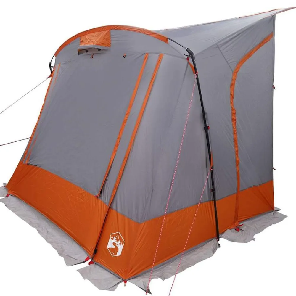 vidaXL Tienda para portón trasero 285 x 255 x 245 cm Gris y naranja