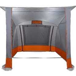 vidaXL Tienda para portón trasero 285 x 255 x 245 cm Gris y naranja