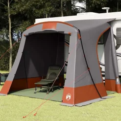 vidaXL Tienda para portón trasero 285 x 255 x 245 cm Gris y naranja