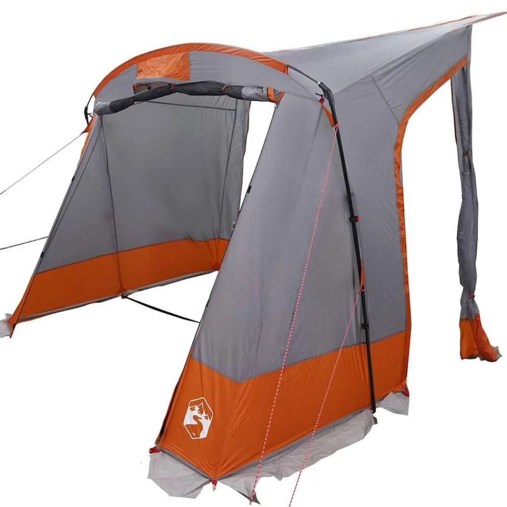 vidaXL Tienda para portón trasero 285 x 255 x 245 cm Gris y naranja